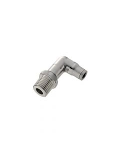 Racord Pneumatic Push-In Inox Cot 90° Ø10 mm - Filet Exterior R3/8 3809 10 17