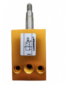 Electrovalva 3 CĂI Normal-Închis Aer & Gaze-Lichide Neutre G1/4 Ø6.5-8 mm - max 15 bar Parker Lucifer - Actionare prin Pilot