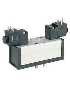 Valva pneumatica ISO5599-1 5/3 Dubla Actionare Electrica - Centru-Închis seria DX-616-BL49 ISOMAX Parker